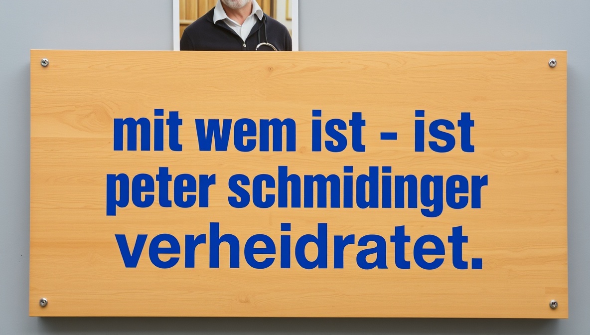 mit wem ist peter schmidinger verheiratet